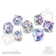 Glassstaff CSDCL32MRDNMSTQ - Meridian Mystique Electroplated Liquid Core RPG Dice Set