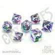 Glassstaff CSDCL34NGHTSHDNCTR - Nightshade Nectar Electroplated Liquid Core RPG Dice Set