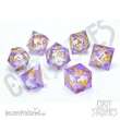 Glassstaff CSDCL4ARCSPARK - Arcane Sparkle Liquid Core RPG Dice Set