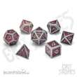 Glassstaff CSDCM32FRYFATE - Fiery Fate Metal RPG Dice Set