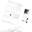 ENHANCE Gaming ENTTACS100CLEW - ENHANCE Tabletop Acrylic Character Sheets Clear