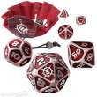 ENHANCE Gaming ENTTDM7520RDEW - ENHANCE Tabletop Collectors Edition 7pc Metal RPG Dice Set Red