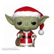 Funko FK33885 - Star Wars POP! Vinyl Wackelkopf-Figur Holiday Santa Yoda 9 cm