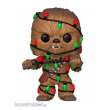 Funko FK33886 - Star Wars POP! Vinyl Wackelkopf-Figur Holiday Chewbacca with Lights 9 cm