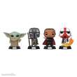 Funko FK58570 - Star Wars POP! Movies Vinyl Figuren 4er-Pack Mandalorian Holiday 9 cm