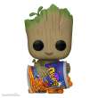 Funko FK70654 - Ich bin Groot POP! Vinyl Figur Groot w/Cheese Puffs 9 cm