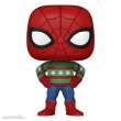 Funko FK72190 - Marvel Holiday POP! Marvel Vinyl Figur Spider-Man 9 cm