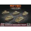 Battlefront Miniatures GFNBBX60 - Sherman Armoured Troop (x5 Plastic)