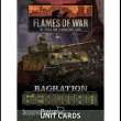 Battlefront Miniatures GFNFW267U - Bagration: German Unit Cards (70x Cards)