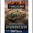 Battlefront Miniatures GFNFW269FU - Finnish Unit Card Pack (30x Cards)