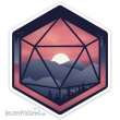 Glassstaff GSST12MNTND20 - Mountain D20 Sticker