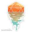 Glassstaff GSST15D20SNST - A D20 Sunset Sticker