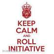 Glassstaff GSST39KCRI - Keep calm & Roll Initiative Sticker