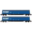 Hobbytrain H23445 - 2er Set Schiebewandwagen Habis Pimk Rail, Ep.VI - Lemke