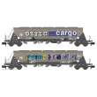 Hobbytrain H23478 - 2er Set Silowagen Taggnpps SBB Cargo, Ep.VI, Graffiti - Lemke