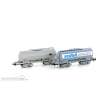 Hobbytrain H23490 - 2er Set Silowagen Uacs SBB + Von Roll Infratec, Ep.IV-V