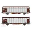 Hobbytrain H24653 - 2er Set Schiebewandwagen Hbbillns DR, Ep.IV-V - Lemke