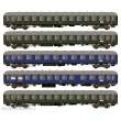 Hobbytrain H43033 - 5tlg Wagen-Set D83/41 3xC4ümg+B4ümg+BR4ümg DB, Ep.III AC