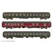 Hobbytrain H43037 - 3er Set Personenwagen DB, Ep.IVa, D1213, AC - Lemke