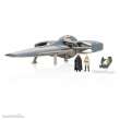 Jazwares JAZSWJ0255 - Star Wars Fahrzeug mit Figur Deluxe Armored Sith Infiltrator Episode 1 Collection 20 cm