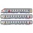 L.S. Models LS41233AC - 3er Set Personenwagen VU+VTU SNCF, Ep.VI, TER Bourgogne, AC - Lemke