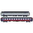 L.S. Models LS46047 - 2tlg. Set WLAB AB30/P Inox-bl. Streifen TRI/Bvcmbz blau/rot - Lemke