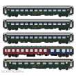 L.S. Models LS97032 - 5er Set Personenwagen DB/SBB, Ep.IVa, D568 - Lemke