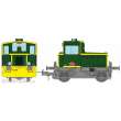 REE Modeles MB-224S - Y-2249 GREEN 301 - yellow front beam, grey frame, Era IV DCC SOUND