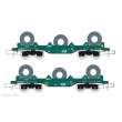 MF Train MF33035 - 2er Set Coilwagen Shmmns B-Cargo, Ep.V-VI, grün - Lemke