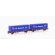 MF Train MF33376 - 2er Set Containerwagen Lgnss-z HZ, Ep.VI - Lemke