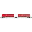 REE Modeles NW-186 - Twin car Sdggmrs AAE Hupac Intermodal + 2 trailers LAHAYE – Era V-VI