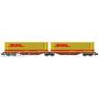 REE Modeles NW-236 - Sggmrss 90 TOUAX wagon + 2 x 45’ DHL containers, Ep.VI