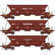 REE Modeles NW-266 - Set of 3 EX hoppers wagons « ARBEL-FER, MONTENAY et LA GARE DES MINES », SNCF Era IV