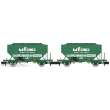 REE Modeles NW-321 - Set of 2 Grain Cars “UFAC Moulins Du Bos”, SNCF Era IV