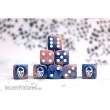 Para Bellum PBW8517 - Spires Faction Dice on Dark Blue swirl Dice