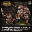 Warmachine PIP32128 - Protectorate Dragoon Champ Order of the Wall RESINBox Pack