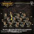 Warmachine PIP33902 - Extreme Black Dragon Officer and Standard Unit Upragde