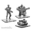 Privateer Press PIP51144 - G-Tank, C-Type Shinobi, and Ape Gunner - Monsterpocalypse Protectors Alternate Elite Units (metal)