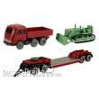 Brekina PMS_243848 - Set Wiking-Verkehrs-Modelle 92, MB LPS 333 Schwerlast-LKW, Tieflader und Planierraupe