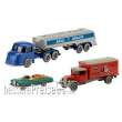 Brekina PMS_248021 - Set Wiking-Verkehrs-Modelle 96, Henschel HS 190 S Bimot Tanksattelzug, MB 280 SE Cabriolet und L 2500 Koffer-LKW