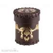 Q-Workshop QWSCFDR102 - Flying Dragon Brown & golden Leather Dice Cup