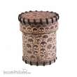 Q-Workshop QWSCSKU101 - Skull Beige Leather Dice Cup