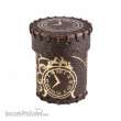 Q-Workshop QWSCSTE101 - Steampunk Brown & golden Leather Dice Cup