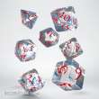 Q-Workshop QWSSCLE03 - Classic RPG Translucent & blue-red Dice Set