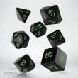 Q-Workshop QWSSCLR02 - Classic Runic Black & green Dice Set