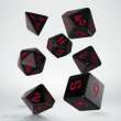 Q-Workshop QWSSCLR06 - Classic Runic Black & red Dice Set (7)