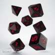 Q-Workshop QWSSCPU01 - Cyberpunk Red Dice Set - Blood over Chrome