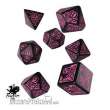 Q-Workshop QWSSCTR20 - Call of Cthulhu 7th Edition - Black & magenta Dice Set