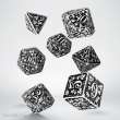 Q-Workshop QWSSFOR02 - Forest 3D White & black Dice Set (7)