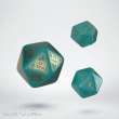 Q-Workshop QWSSRQE97 - RuneQuest Turquoise & gold Expansion Dice (3)